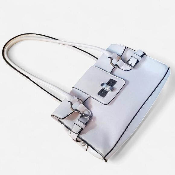 Vintage Apt 9 Small White Shoulder Bag Purse - Picture 2 of 8